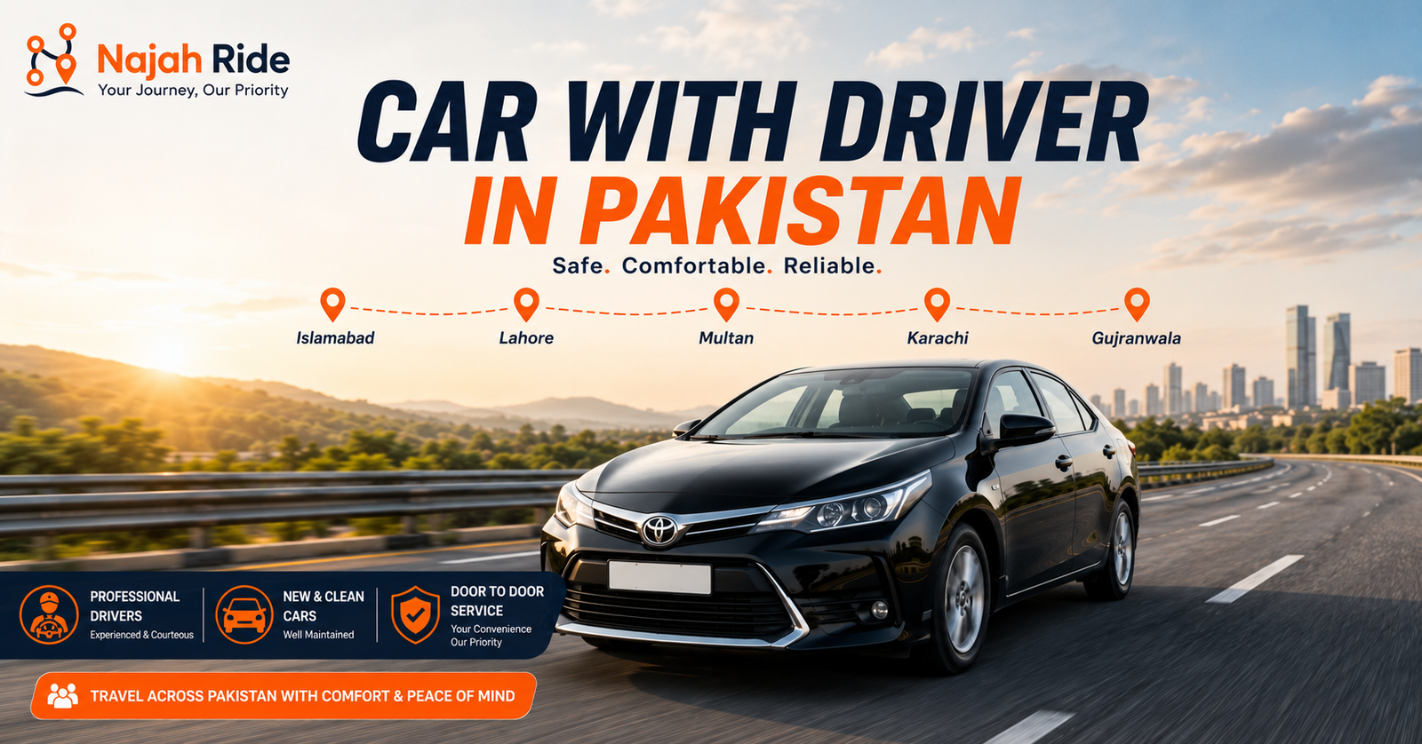Car with Driver in Pakistan: Complete Guide to Intercity Travel 2026