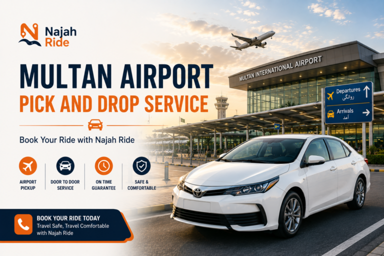 Multan airport pickup and drop service